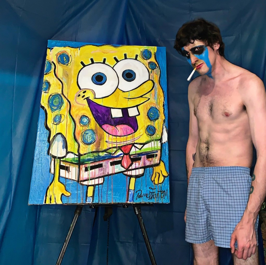 Spongebob artwork by Chicago artist Russell frantom 2020 