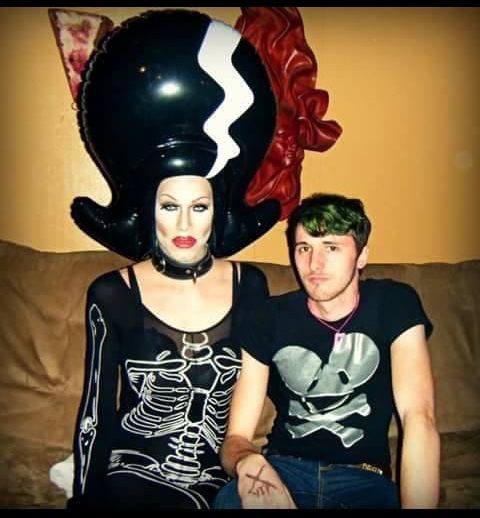 Artist Russell frantom and Sharon Needles from Rupaul’s dragrace, 2011 ​