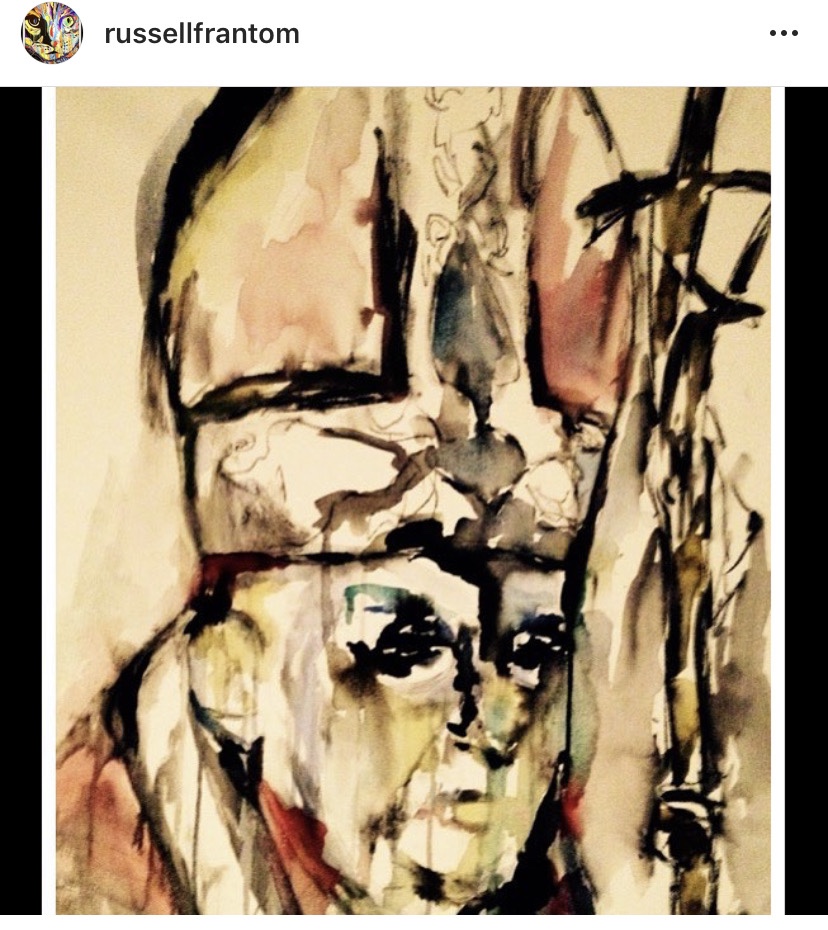 Pope painting by Russell frantom 