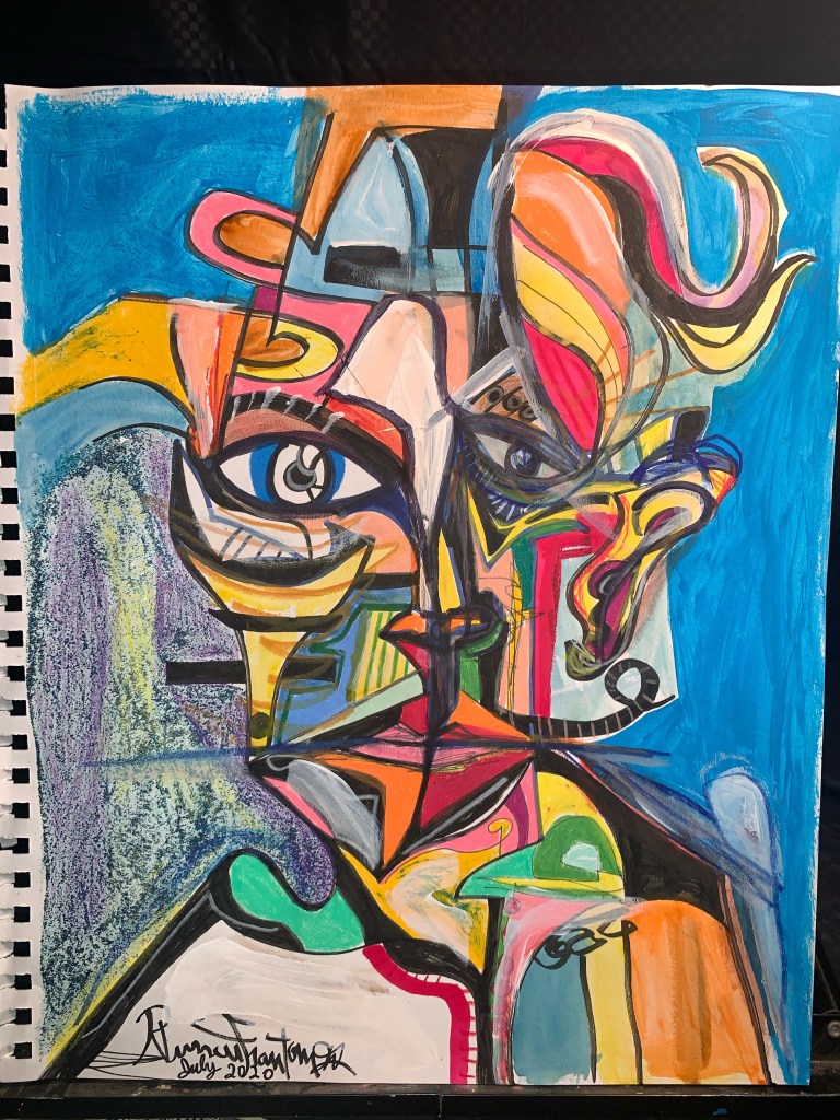 Devil painting by Russell frantom 