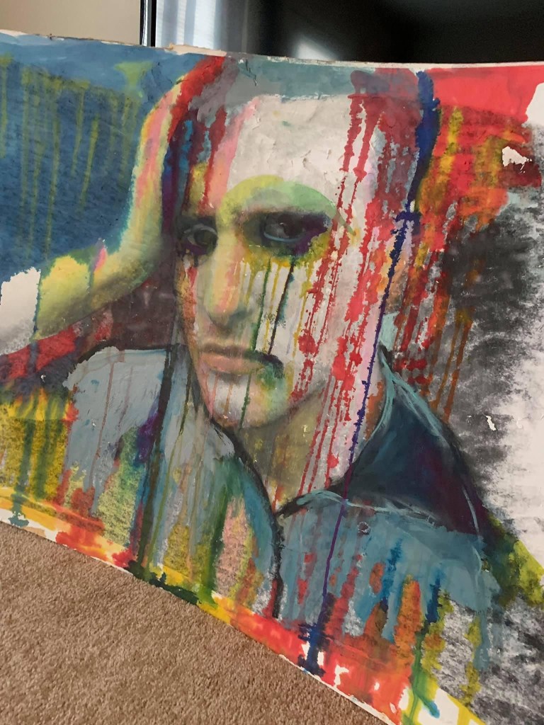 Self portrait by artist Russell frantom 