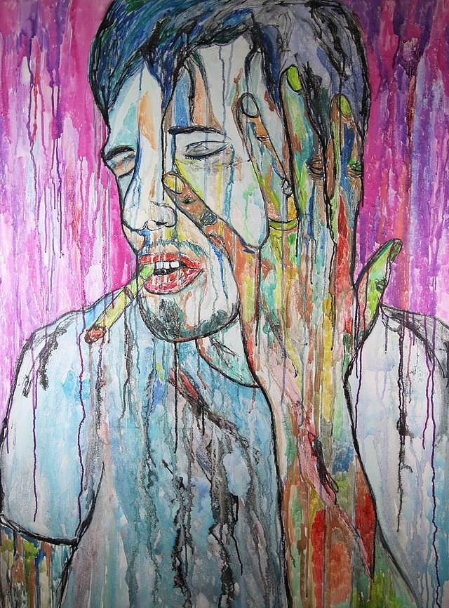 Pre divorce self portrait by Russell Frantom