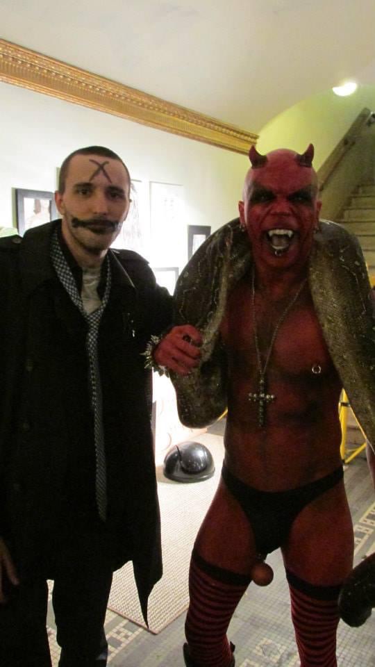 Artist Russell frantom during event bizarre coterie at the state theatre south bend Indiana 2014 