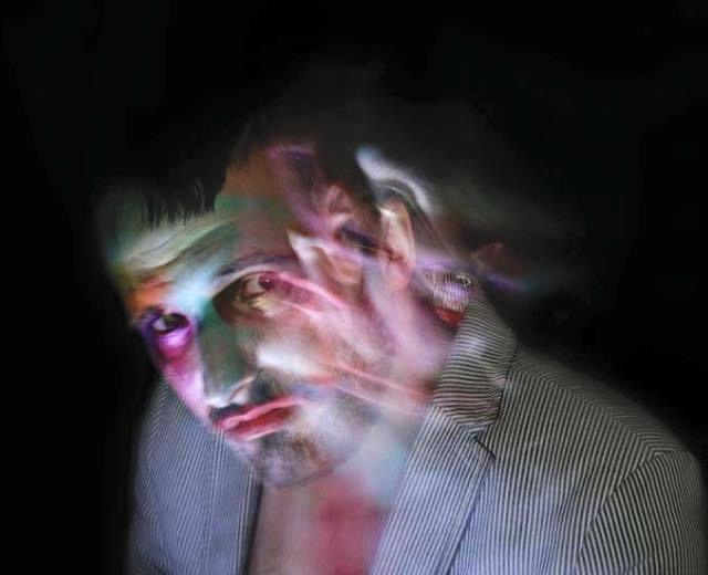 Artist Russell frantom wearing his makeup. 2017 