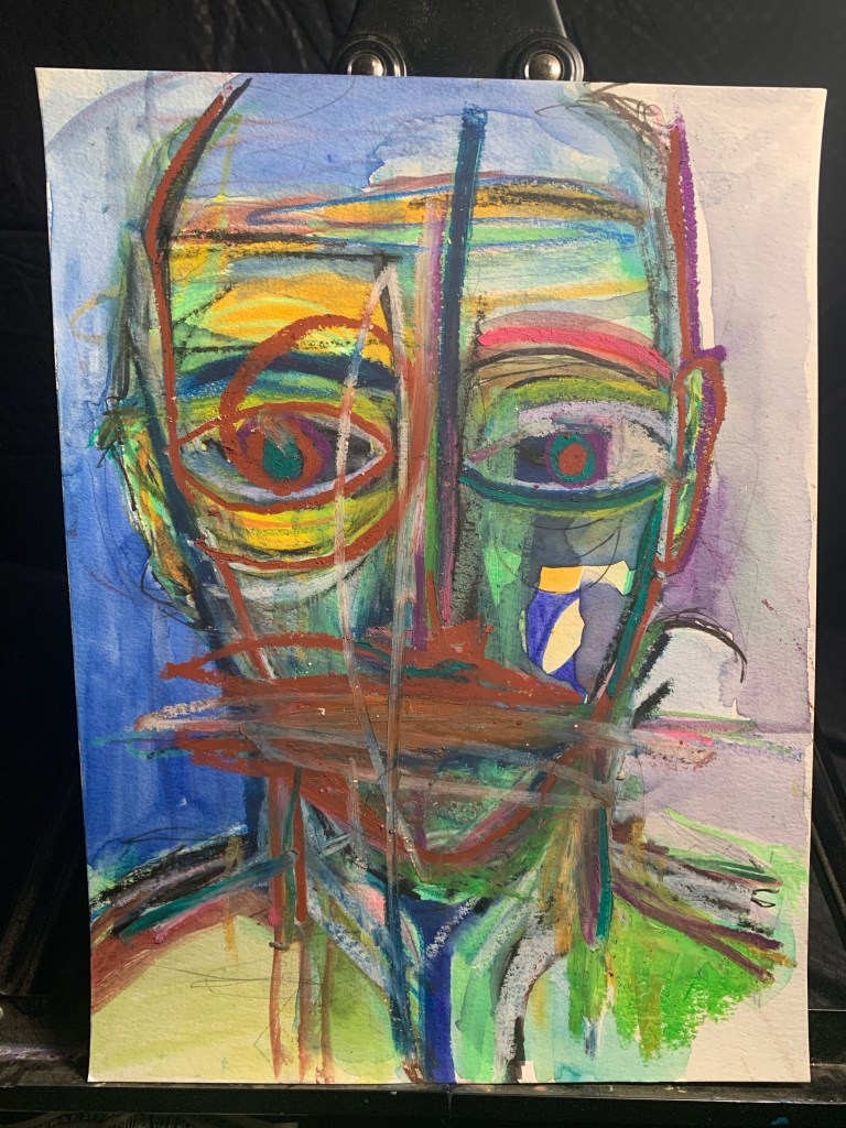 Abstract painting by Russell frantom 