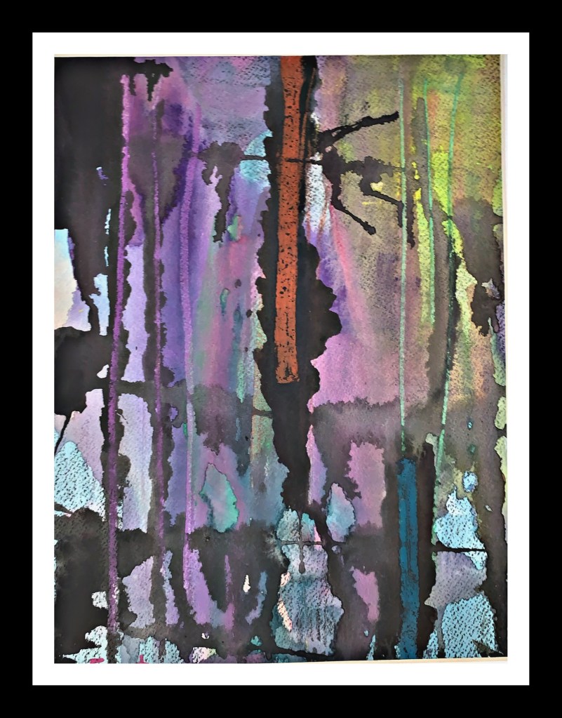 Abstract painting by Russell Frantom (date unknown) 