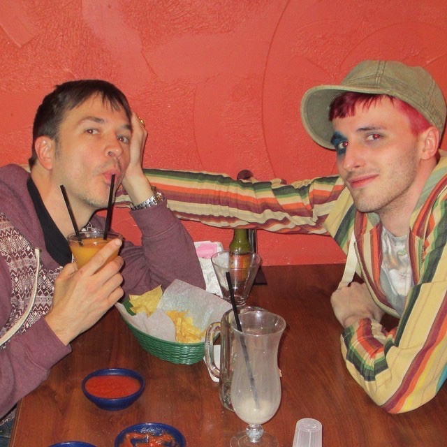 Michael alig at hacienda restaurant with Russell Frantom