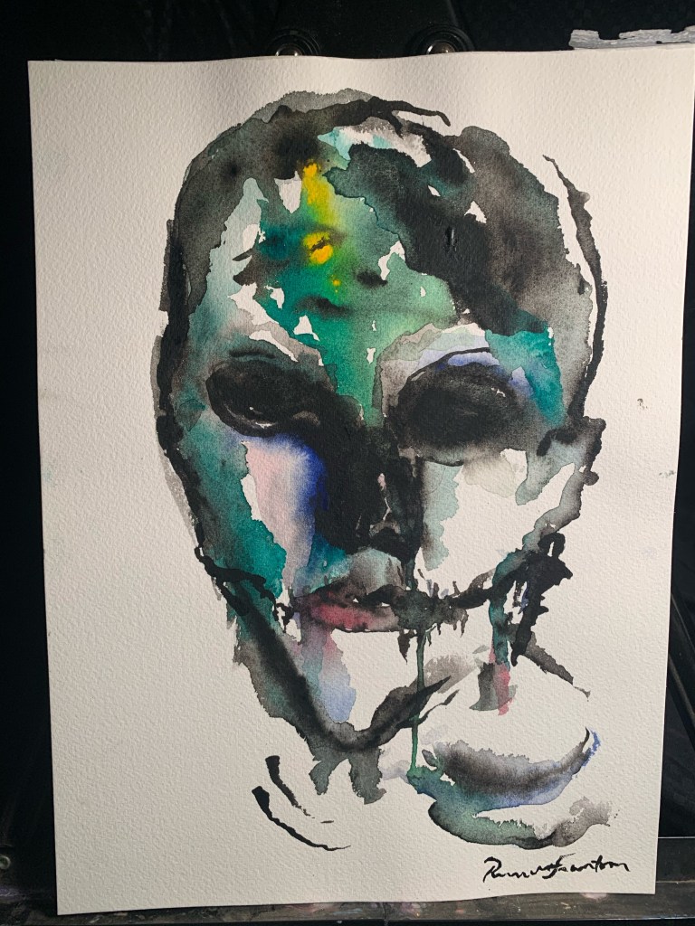 Untitled abstract painting by Russell frantom 