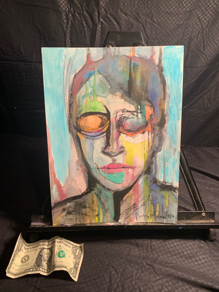 Untitled abstract figure portrait by Russell frantom 