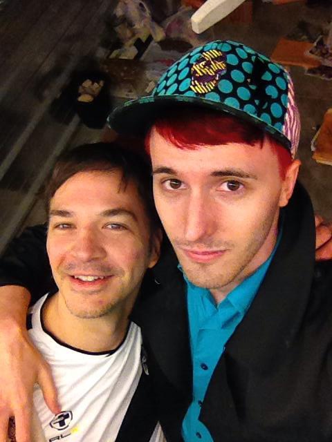 Michael Alig and artist Russell Frantom