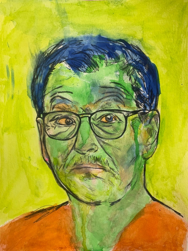 Serial killer Gary ridgway painting by artist Russell Frantom 2024 