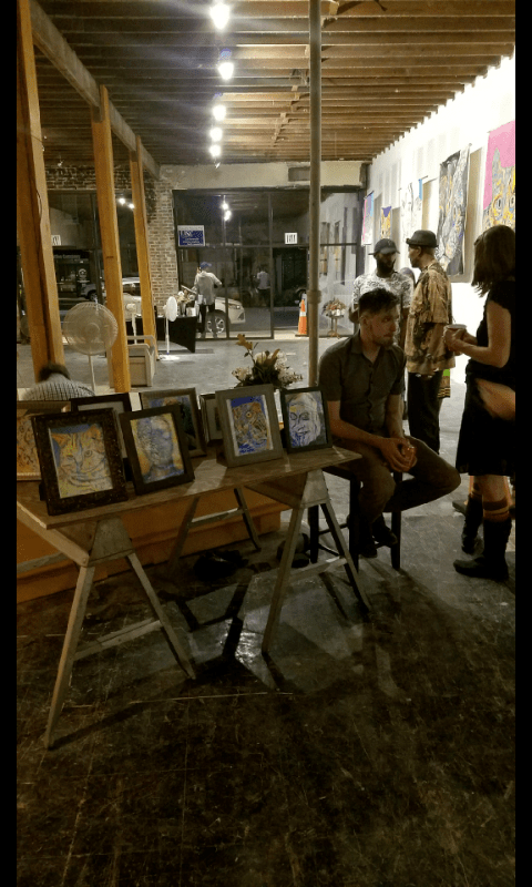 Artist Russell frantom showing art in Jacksonville Florida in 2018 